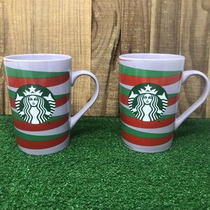 Starbucks Purple Green & Red Ribbon Christmas Coffee Tea Mug 11 oz 2020 (010)